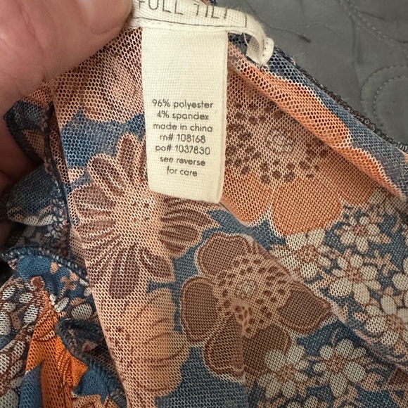 Floral Ruffle Wrap Top - Picture 2 of 2